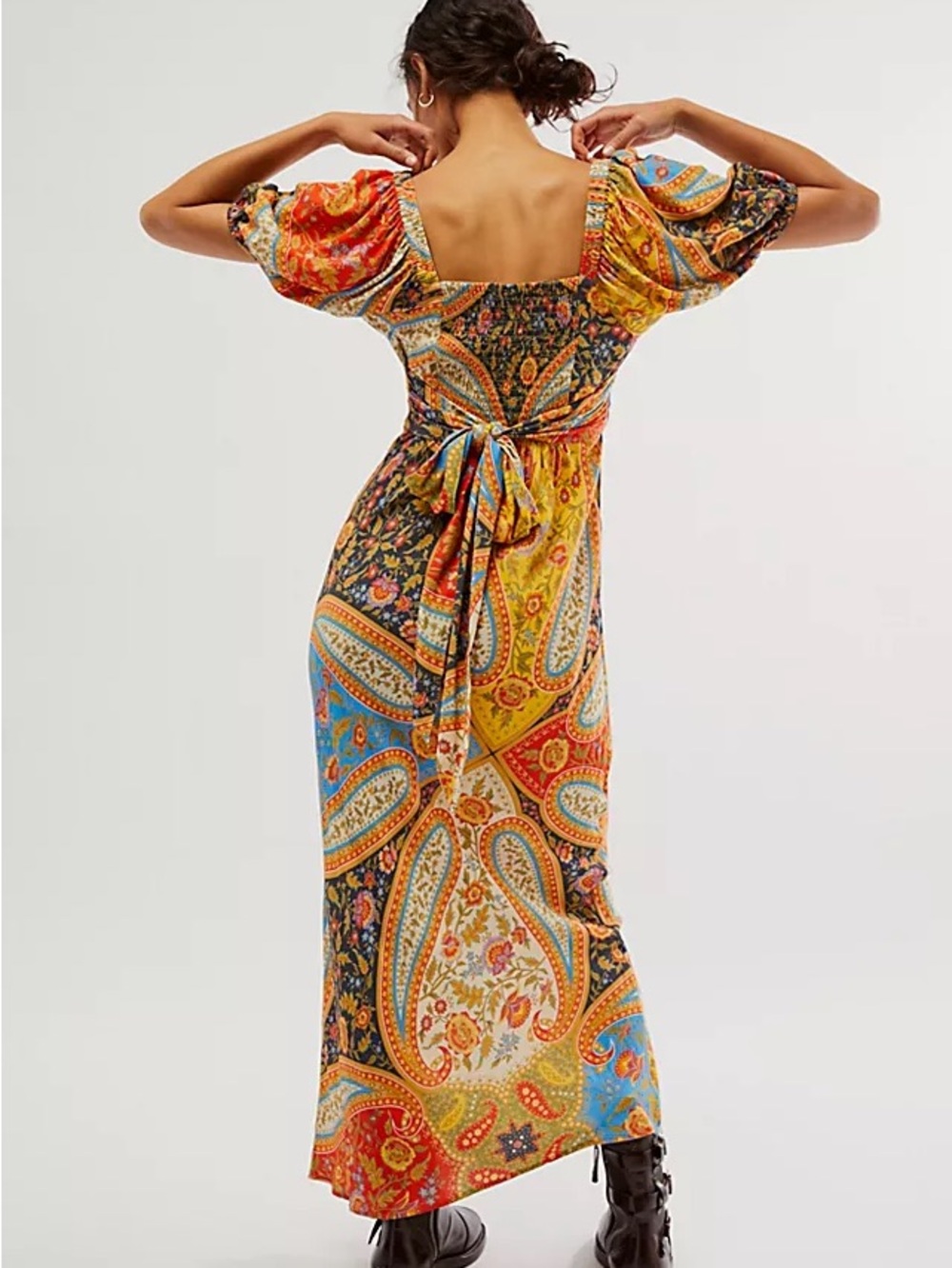 Belladonna Spell & The Gypsy Bohemian Paisley Midi Dress XL - Picture 6 of 11